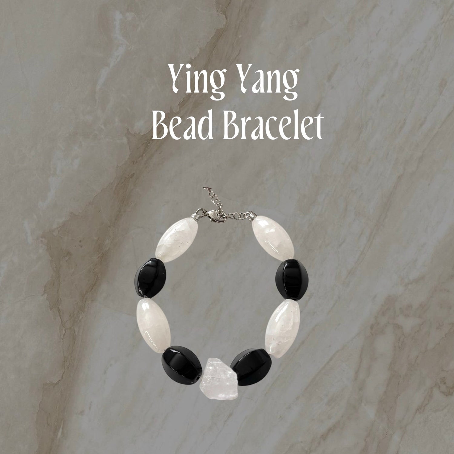 Ying Yang Bead Bracelet - Namaste Jewelry Canada