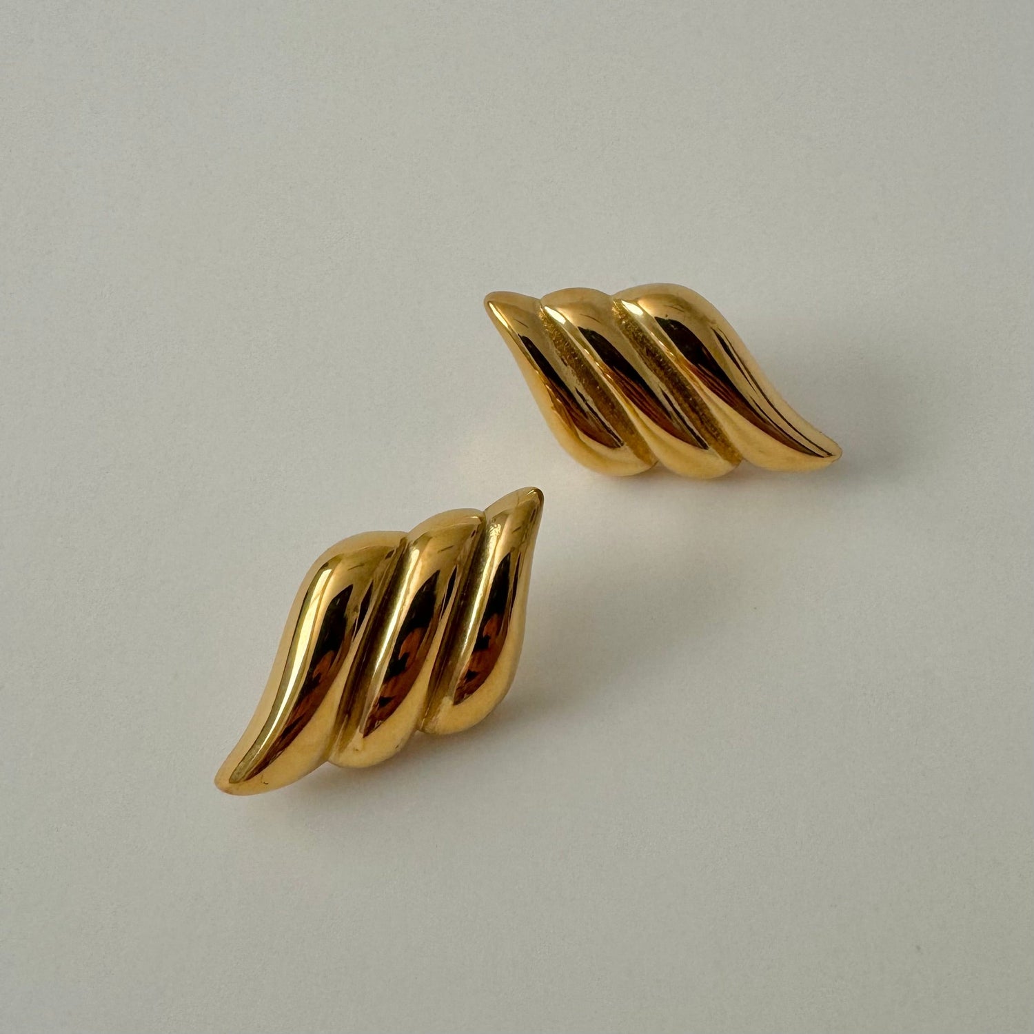 Amalfi Wing Earrings-Gold - Namaste Jewelry Canada