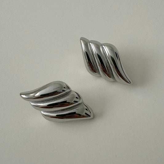 Amalfi Wing Earrings- Silver - Namaste Jewelry Canada
