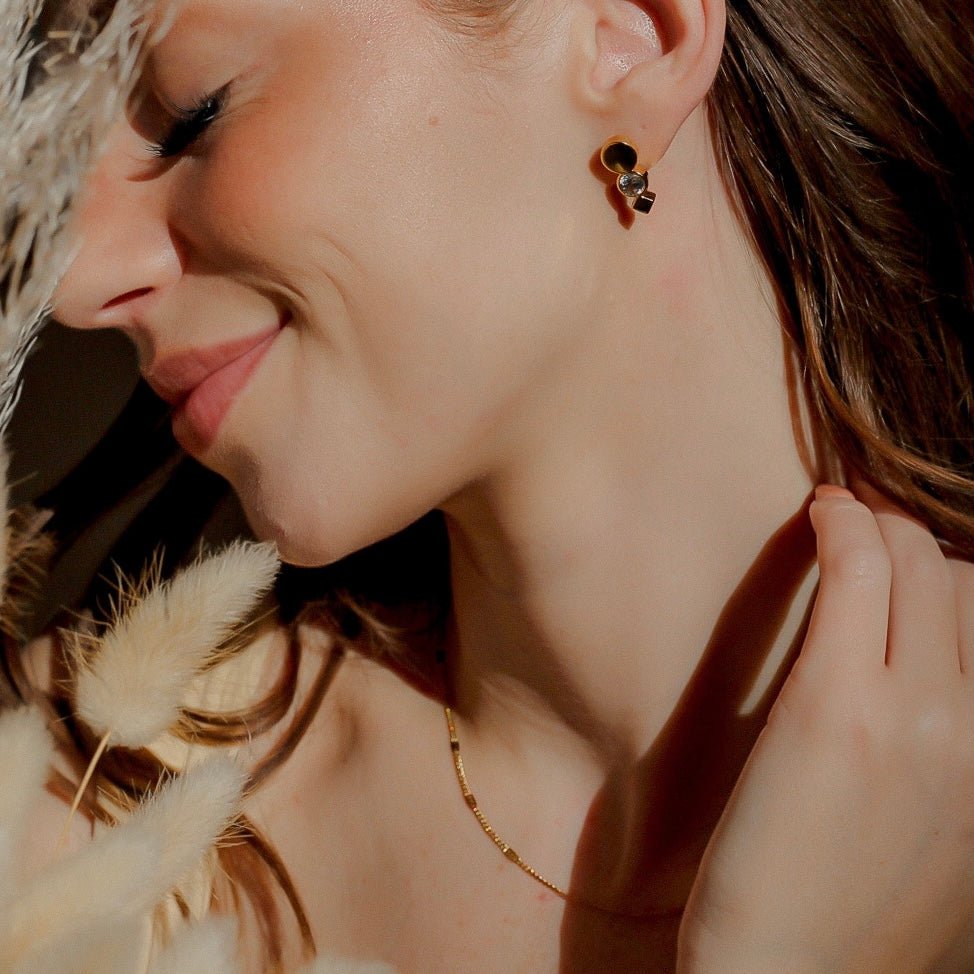 Amelia Geometric Earrings - Namaste Jewelry Canada
