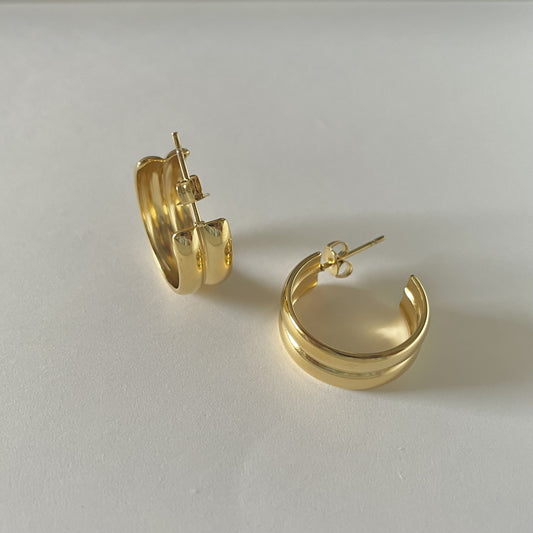 Bagel Hoops - Namaste Jewelry Canada