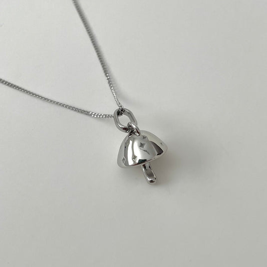 Champignon aka Mushroom Necklace- Silver - Namaste Jewelry Canada
