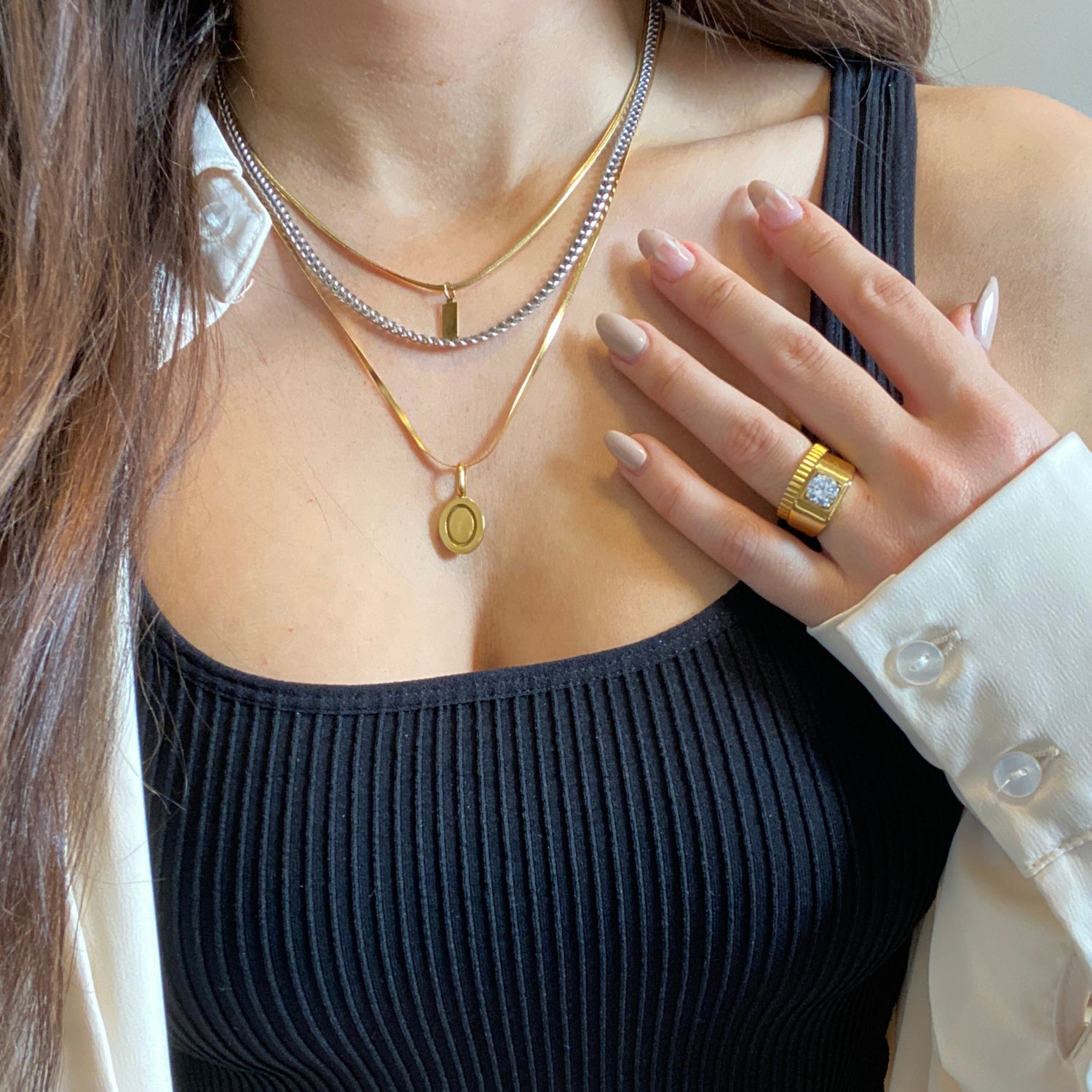 Chunky Stone Ring - Namaste Jewelry Canada