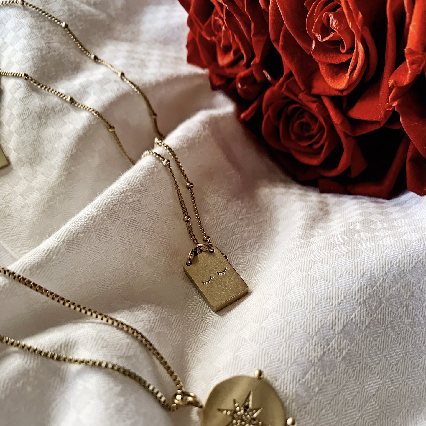 Cils De Beauté Necklace- Gold - Namaste Jewelry Canada