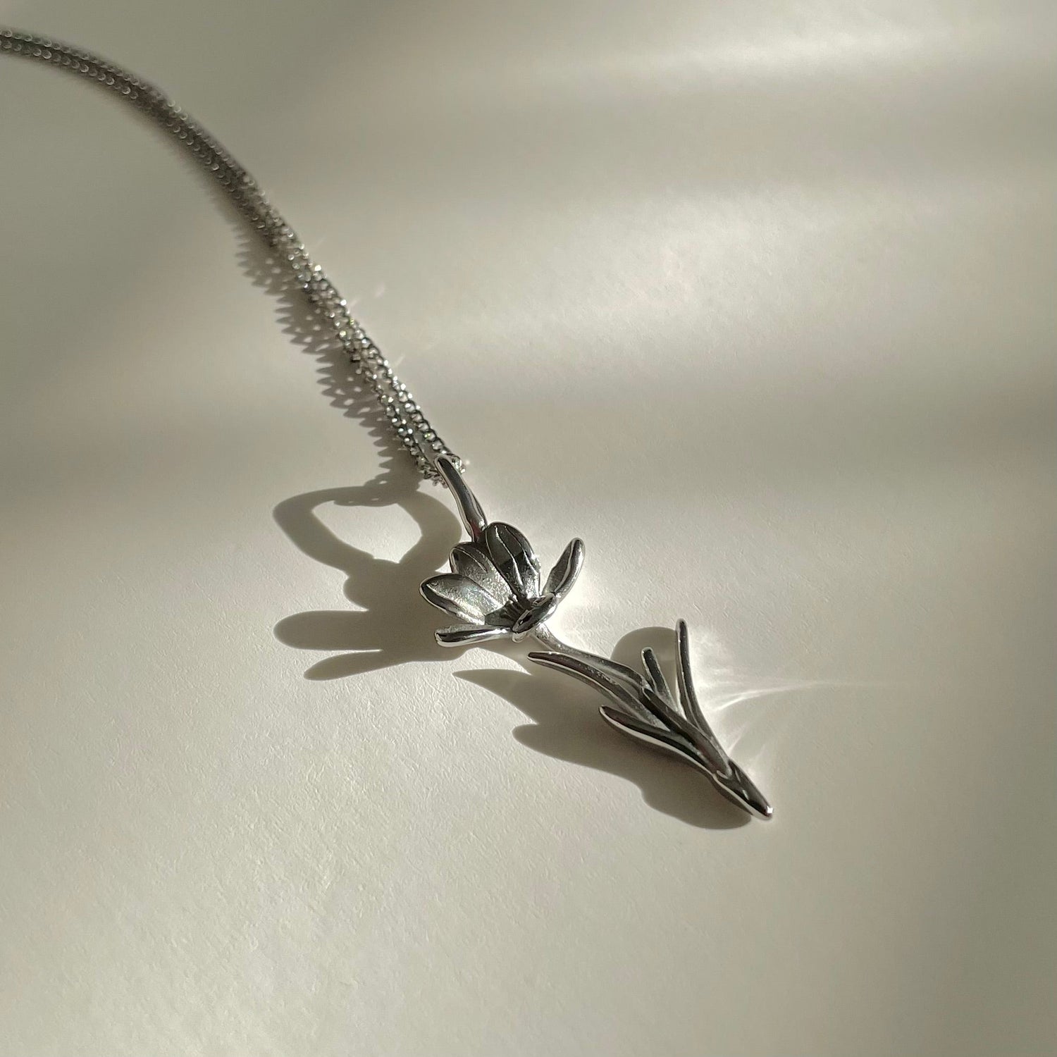 Crocus Necklace- Silver - Namaste Jewelry Canada