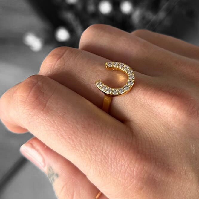 Dixie Horseshoe Ring - Namaste Jewelry Canada