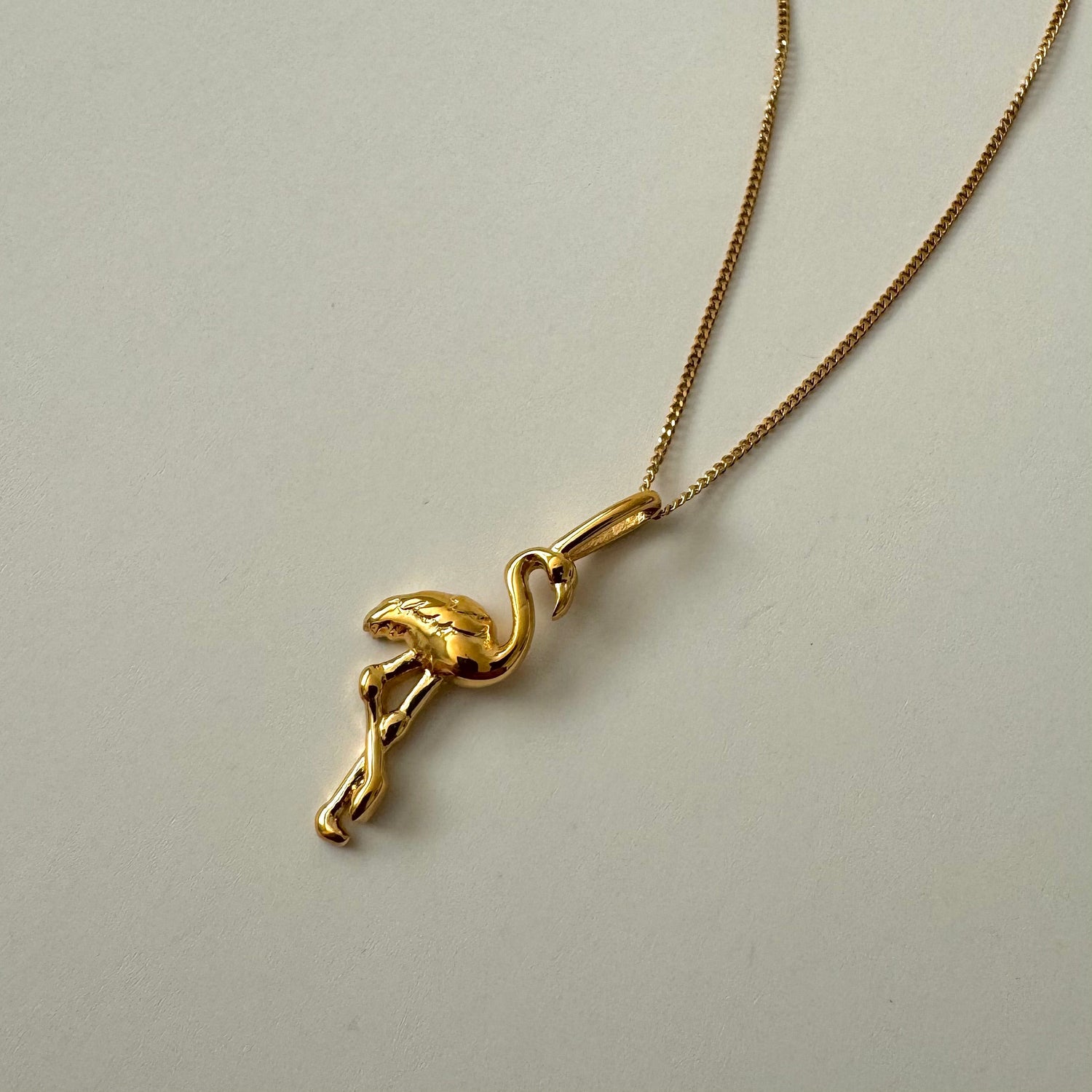 Flamingo Necklace - Gold - Namaste Jewelry Canada