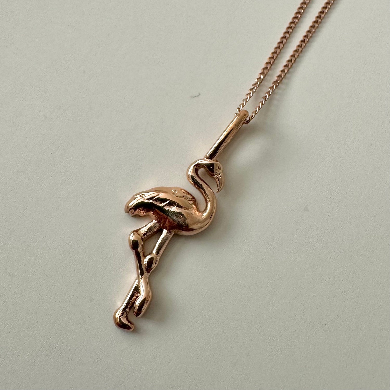 Flamingo Necklace - Rose Gold - Namaste Jewelry Canada