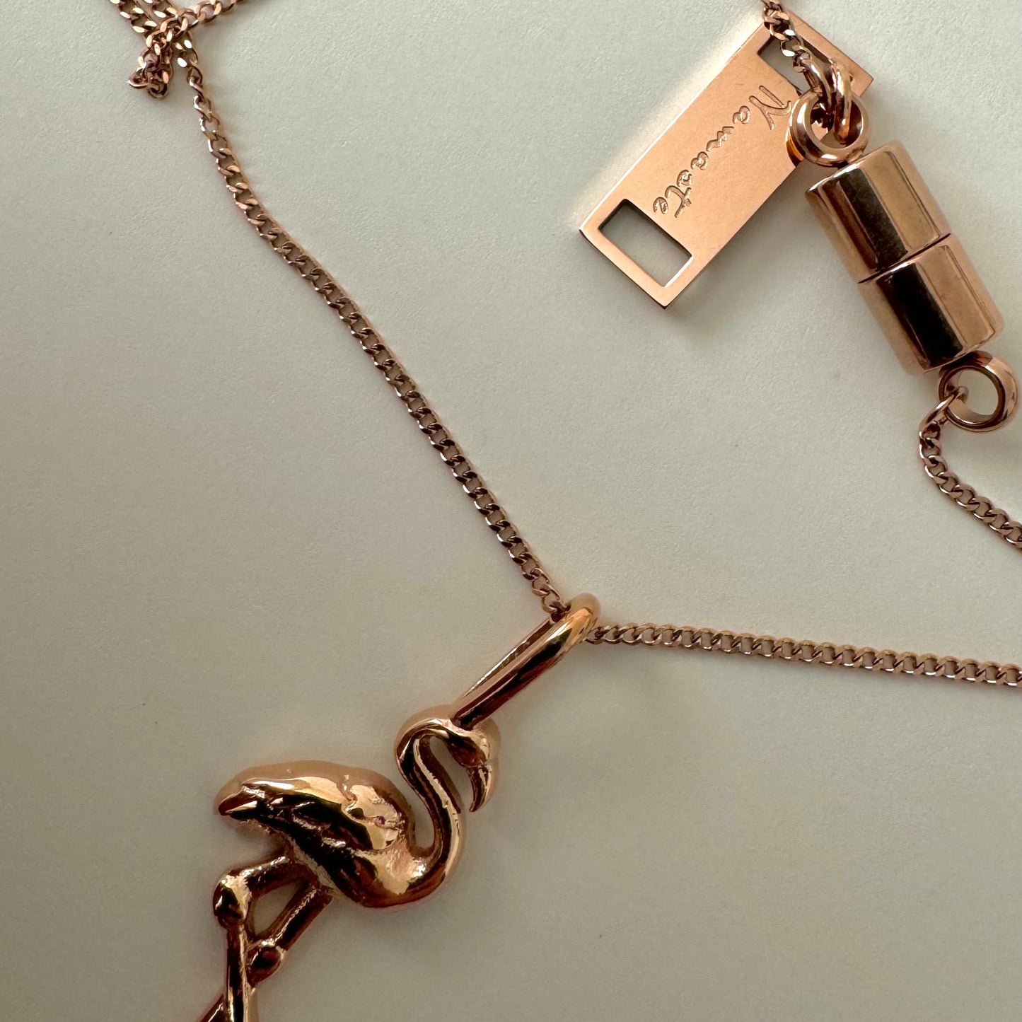 Flamingo Necklace - Rose Gold - Namaste Jewelry Canada
