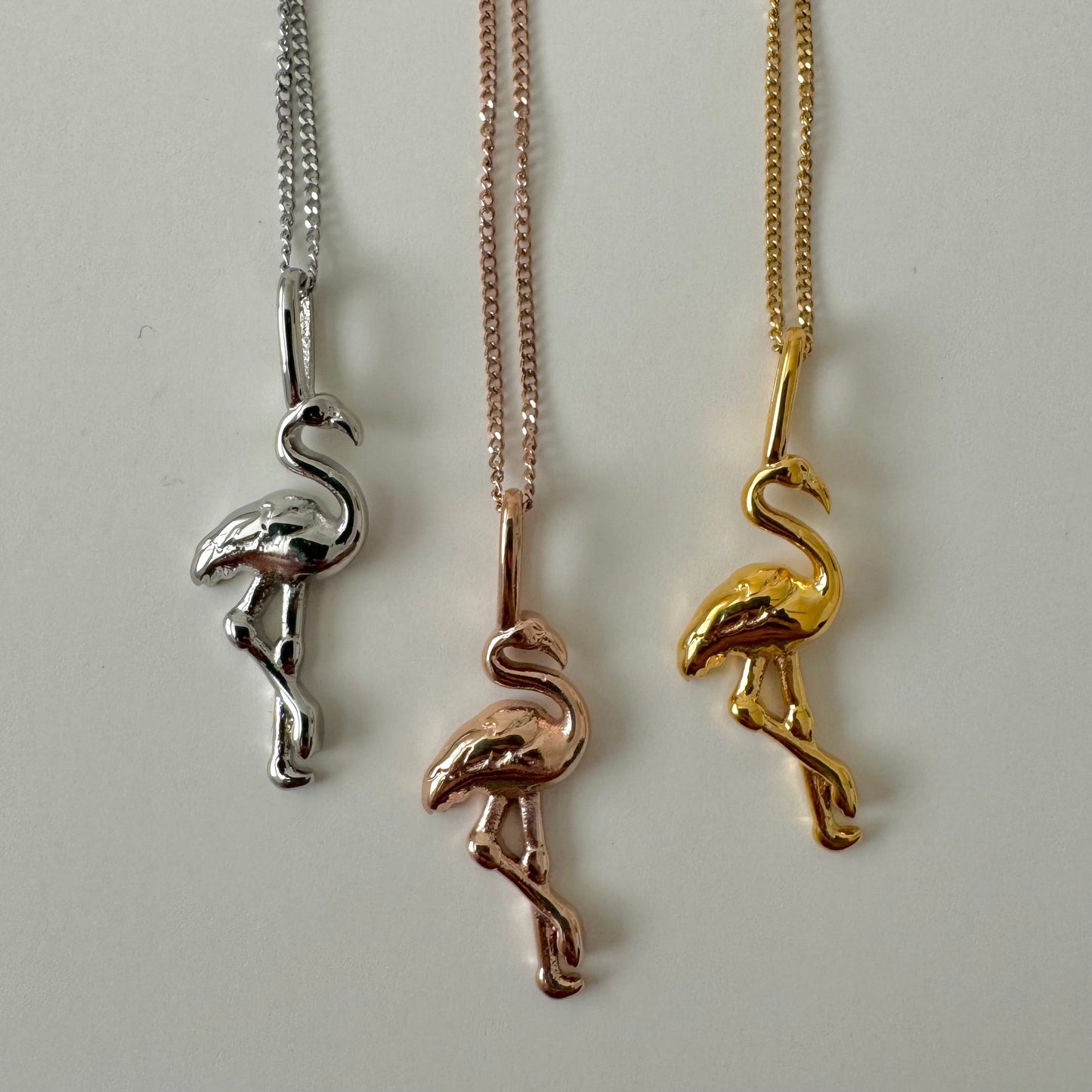 Flamingo Necklace - Silver - Namaste Jewelry Canada