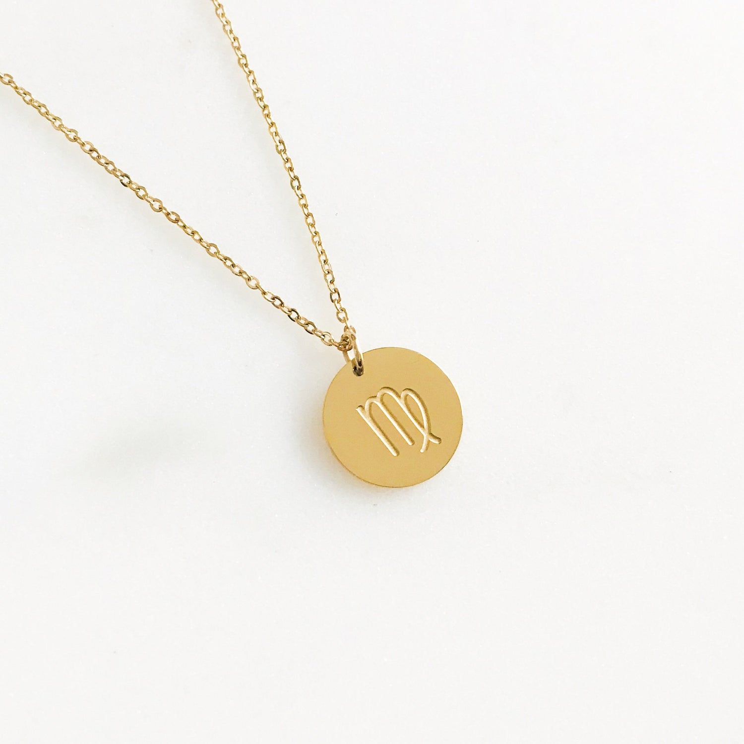 Gold- Minimal Zodiac Necklace - Namaste Jewelry Canada