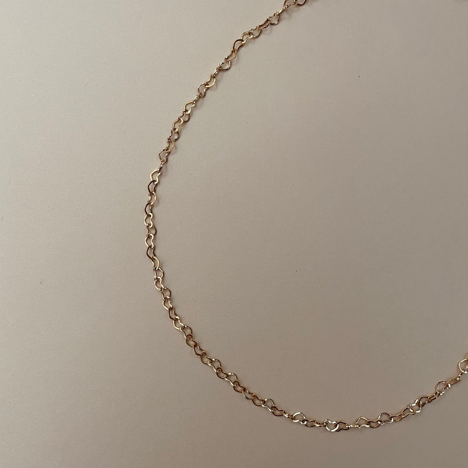 Heart Chain Necklace - Namaste Jewelry Canada