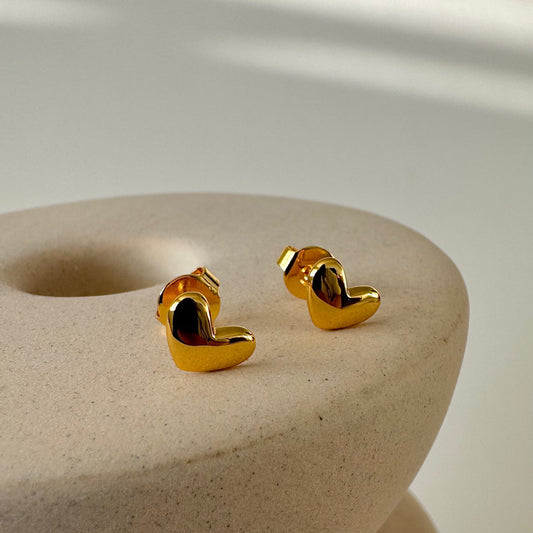 Heart Studs - Namaste Jewelry Canada