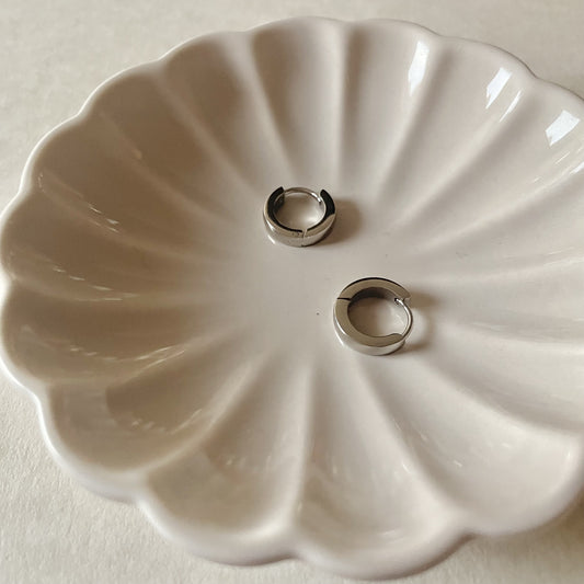 Honey Huggie Hoops - Silver - Namaste Jewelry Canada