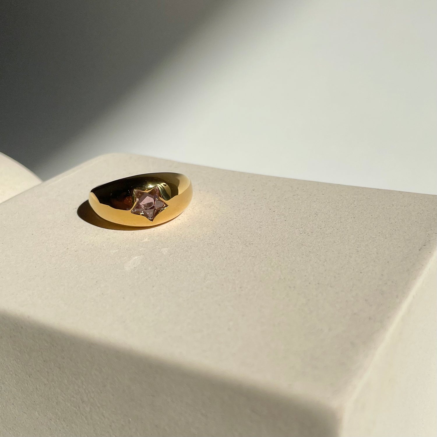 Chunky Star Ring Gold Namaste Jewelry Canada