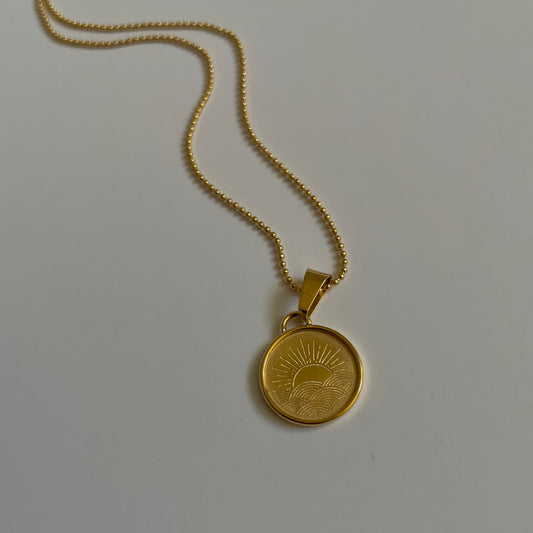 Soleil aka Sun Necklace- Gold