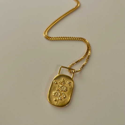 Bloom Affirmation Necklace- Gold
