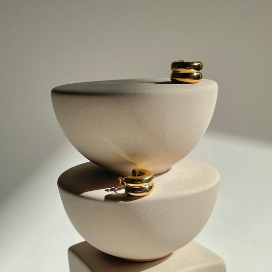 Small Bagel Hoops- Gold