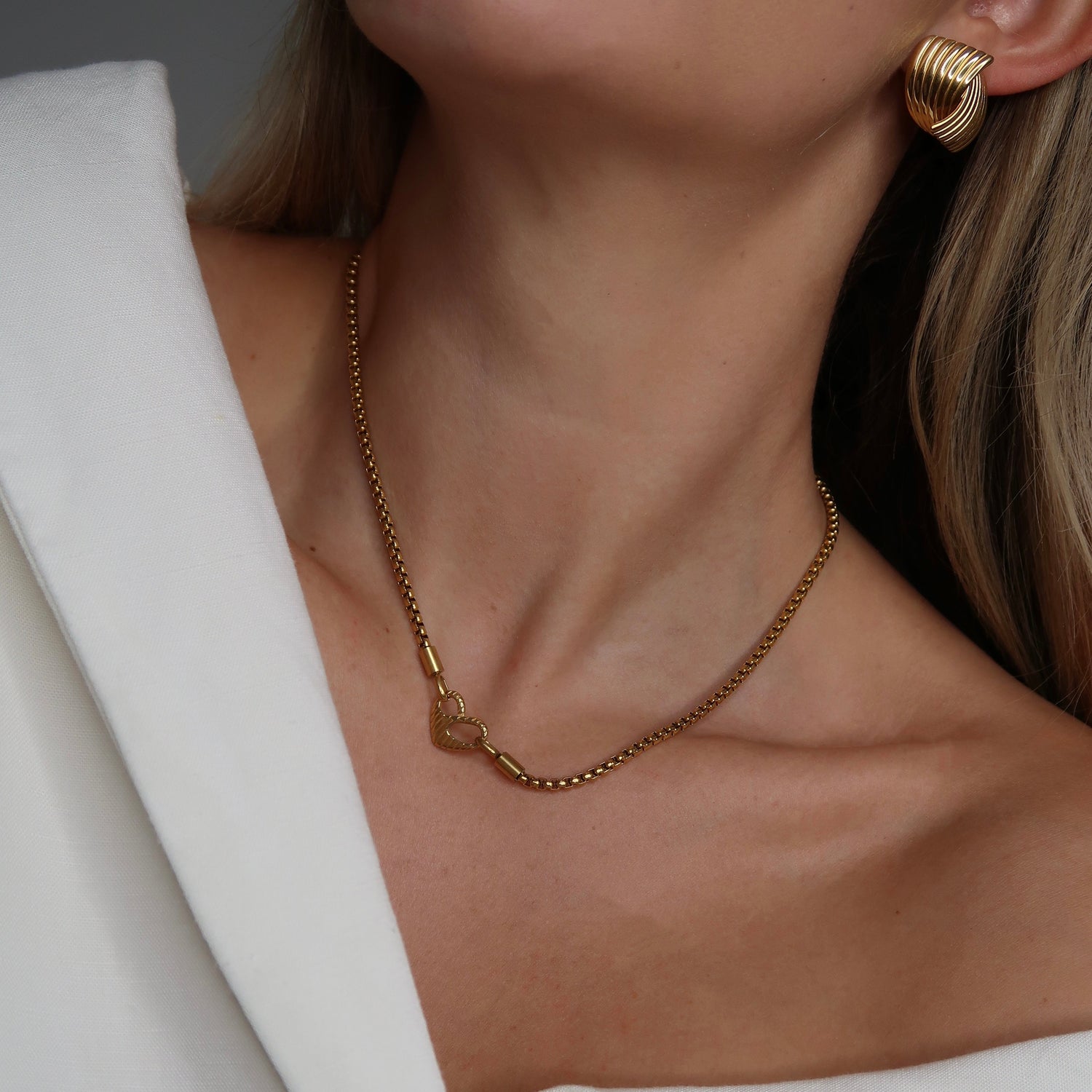 Infinity Heart Necklace- Gold - Namaste Jewelry Canada
