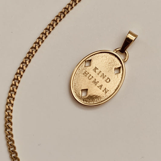 Kind Human Necklace - Namaste Jewelry Canada