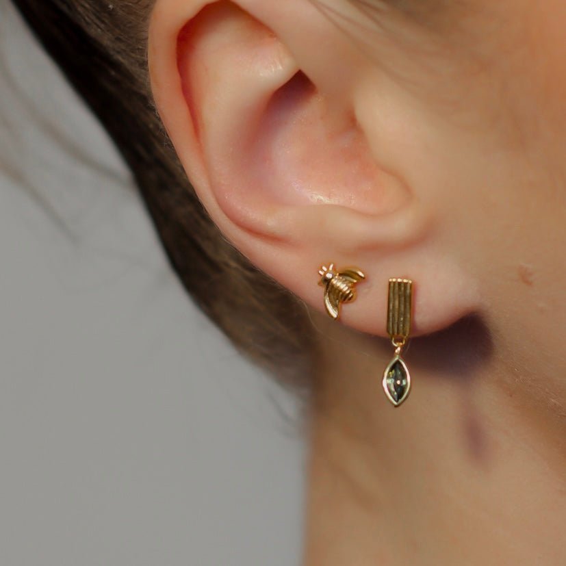 Leaf Drop Earrings - Namaste Jewelry Canada