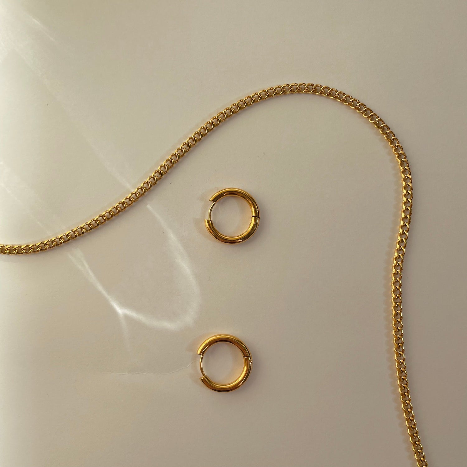 Minimal Gold Hoops 2.0 - Namaste Jewelry Canada