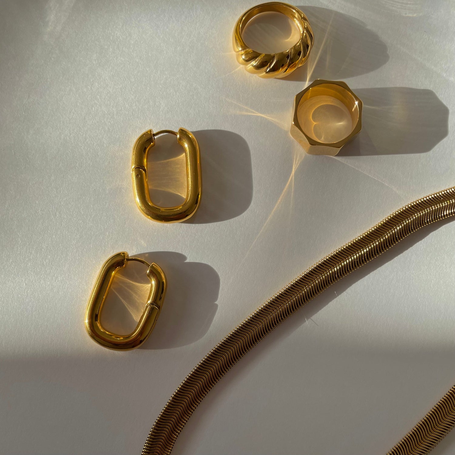 Octagon Ring - Gold - Namaste Jewelry Canada
