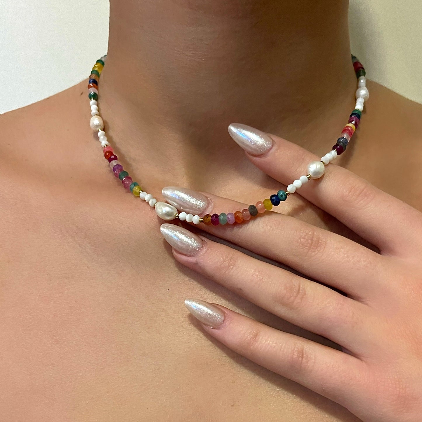 Raya Beaded Necklace - Namaste Jewelry Canada