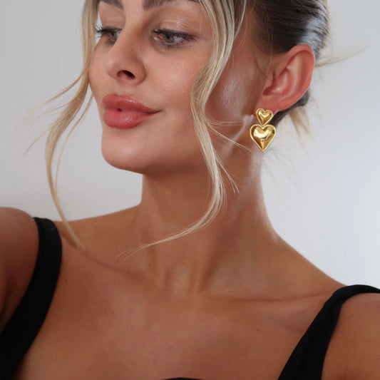 Rhodes Earrings-Gold - Namaste Jewelry Canada