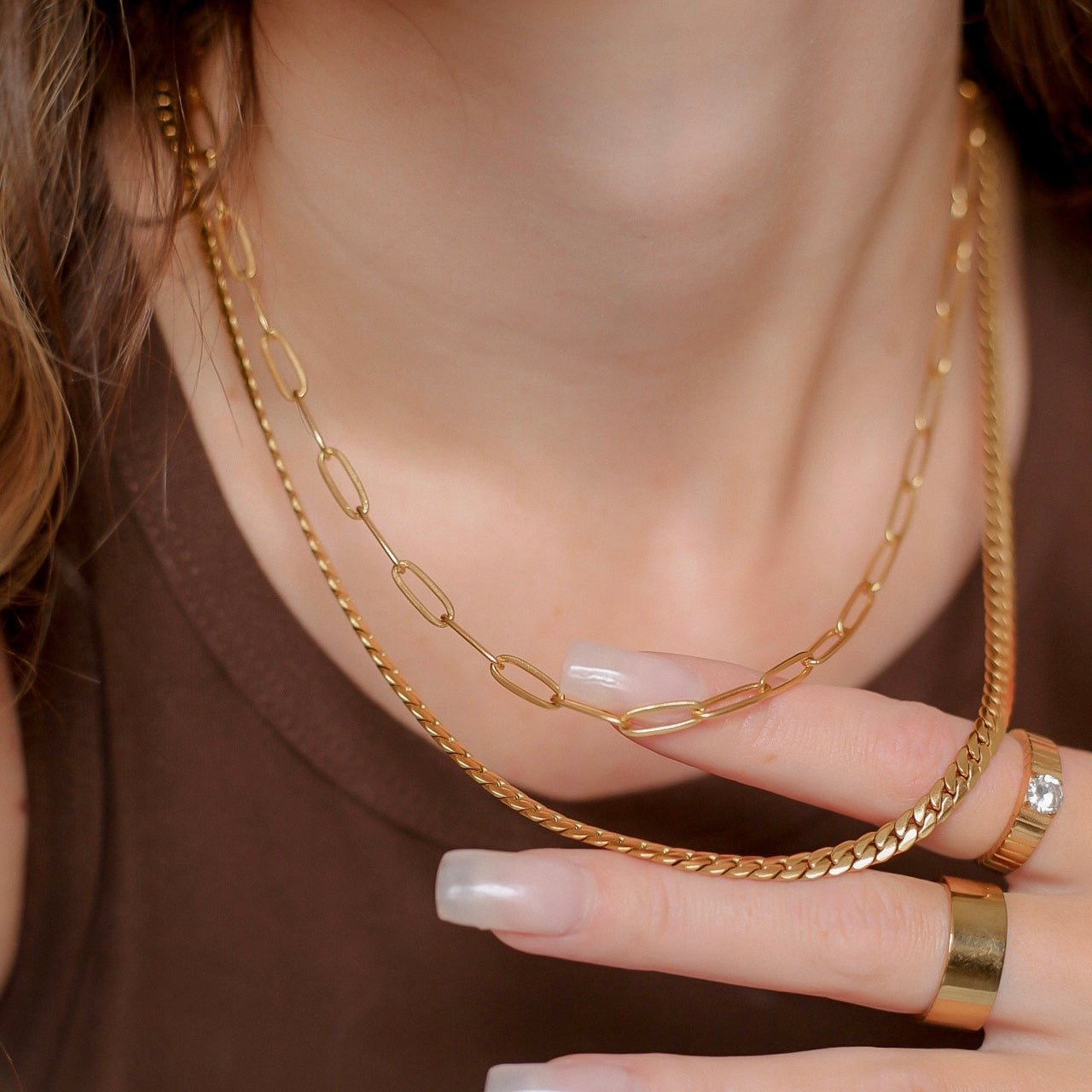 Rowan Chain Necklace - Gold - Namaste Jewelry Canada