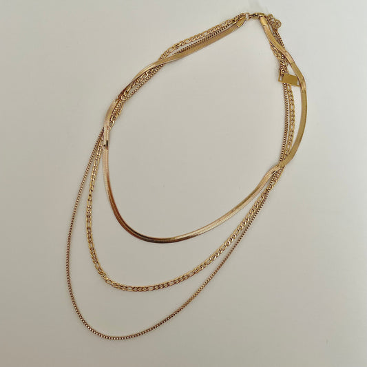 Shaylene Three Layer Necklace - Namaste Jewelry Canada