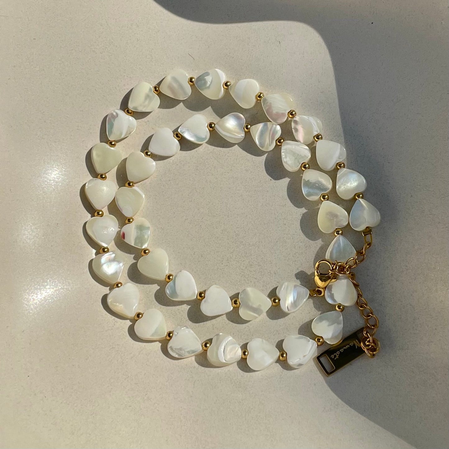 Shell Heart Bracelet Necklace - Namaste Jewelry Canada