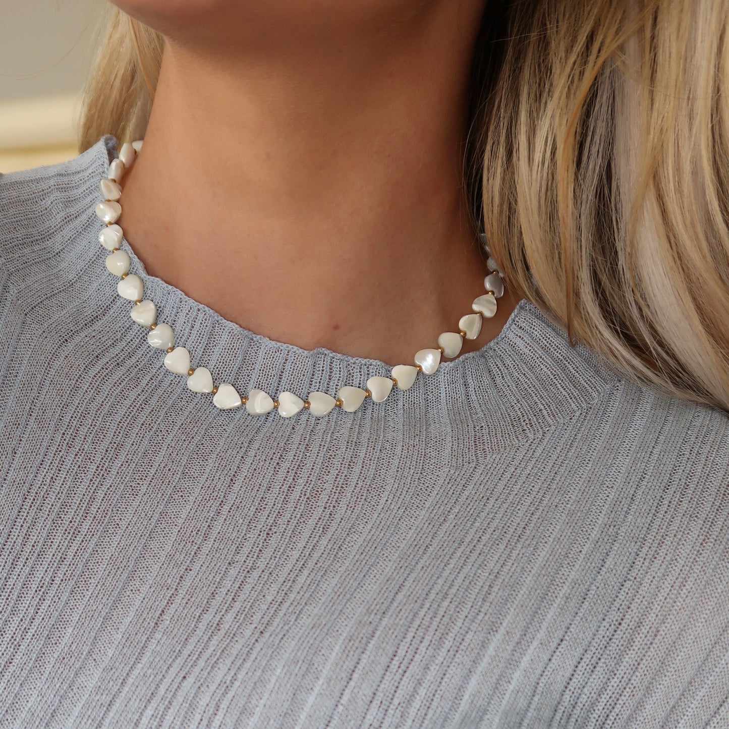 Shell Heart Necklace - Namaste Jewelry Canada