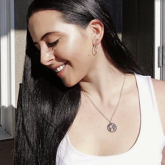Silver - 'MY WORLD' Necklace - Namaste Jewelry Canada
