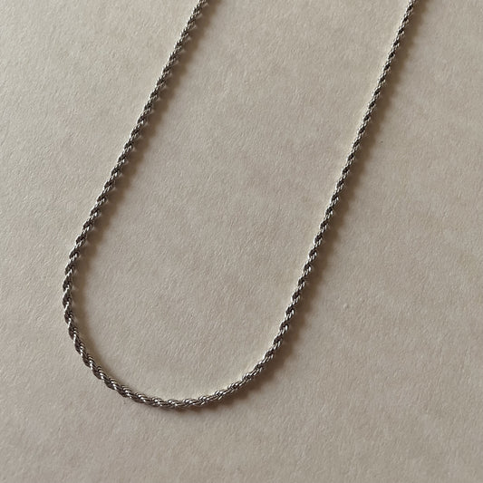 Slim Corde Necklace - Silver - Namaste Jewelry Canada