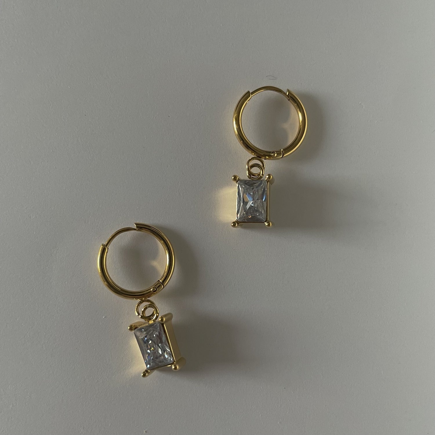 Sofia Drop Earrings - White Zircon - Namaste Jewelry Canada