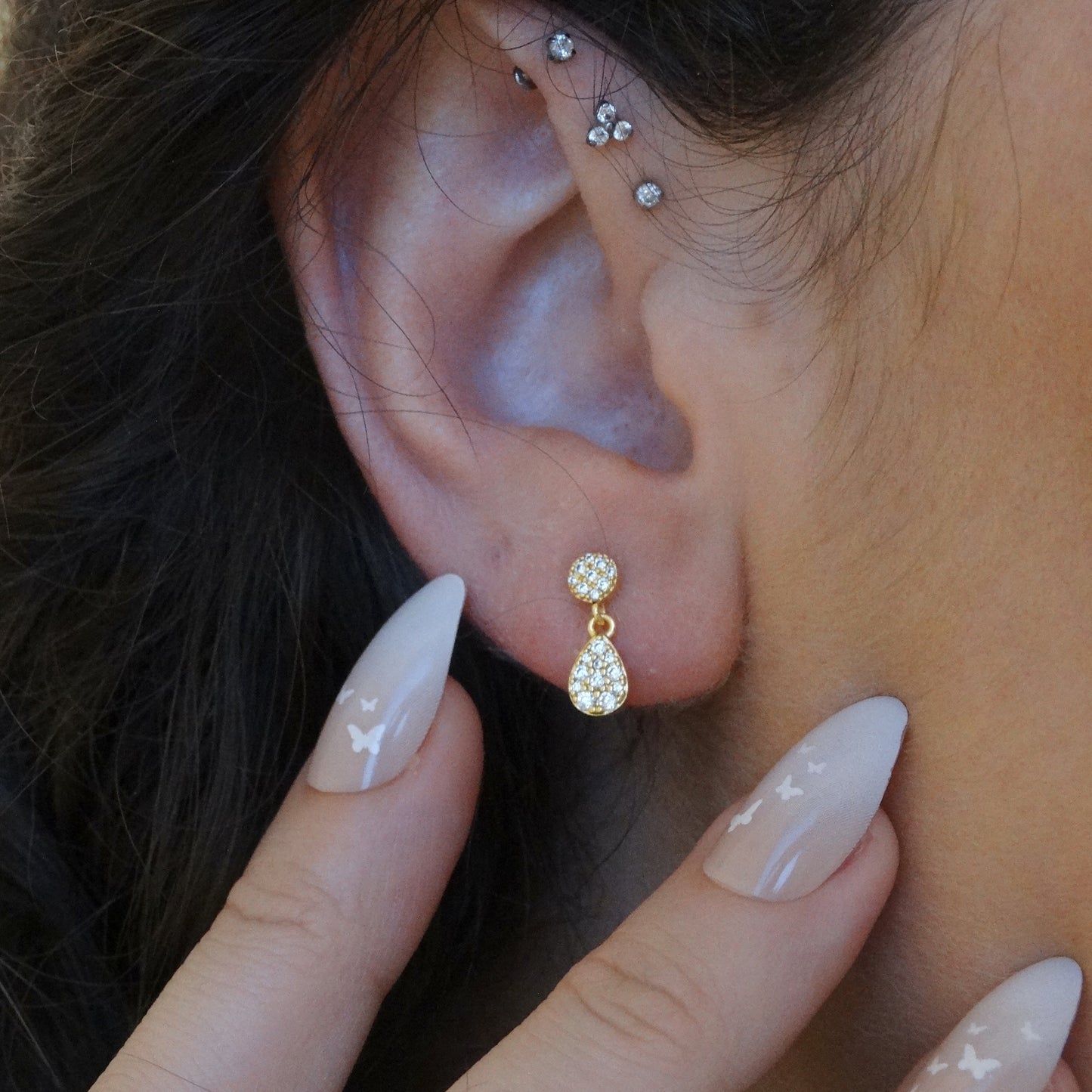 Stella Teardrop Earrings - Namaste Jewelry Canada