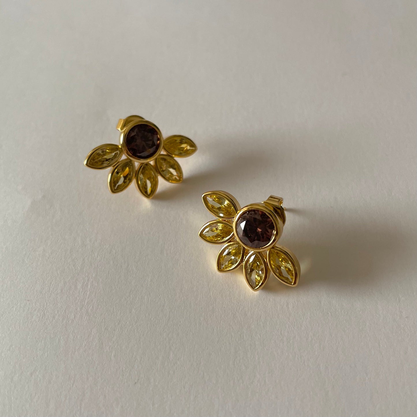 Sunflower Studs - Namaste Jewelry Canada