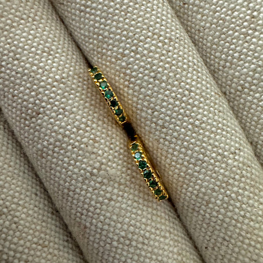 Tara Huggies Gold - Emerald - Namaste Jewelry Canada