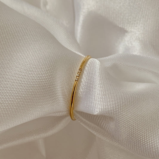 Three Stone Ring - Namaste Jewelry Canada