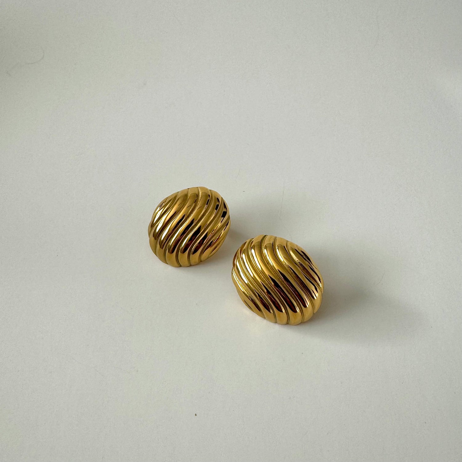 Wave Earrings-Gold - Namaste Jewelry Canada
