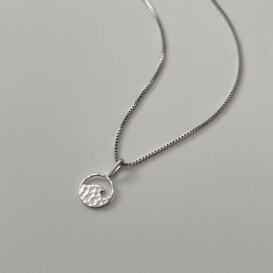 Wave Necklace- Silver - Namaste Jewelry Canada